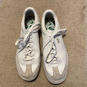 Puma Liga White Suede Mens Shoes Size 9